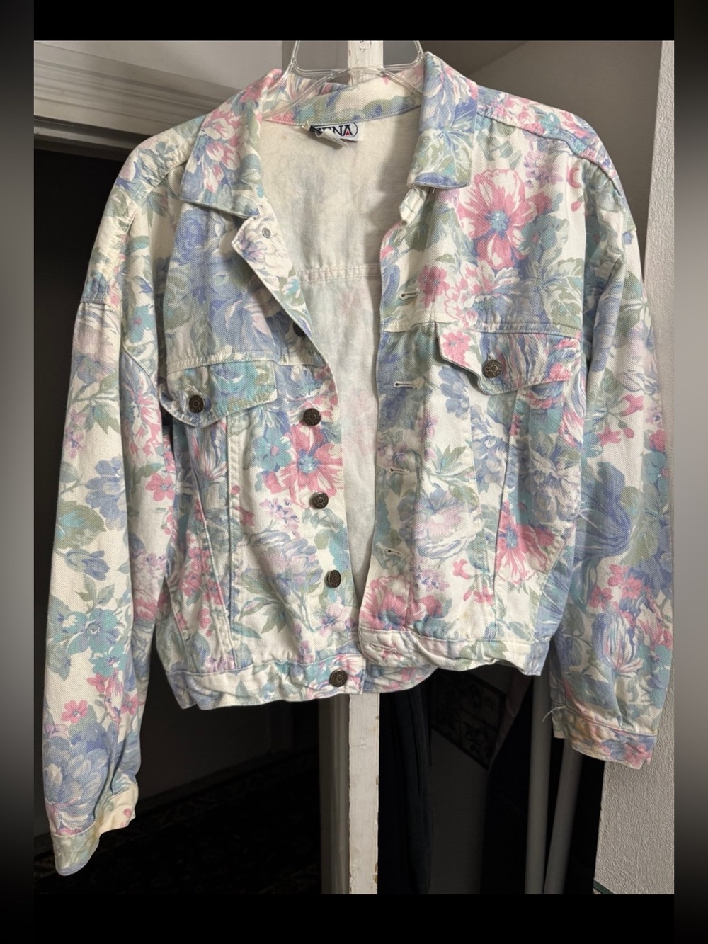 Vintage Floral Jean Jacket